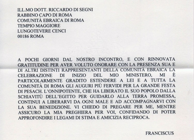 Mensagem_Papa_Pessach